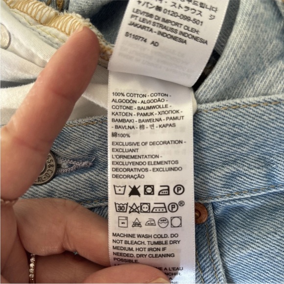 Levi’s 501 Jeans Mens 30x32 Straight Big E Button Fly Light Wash Premium Classic - Picture 14 of 14